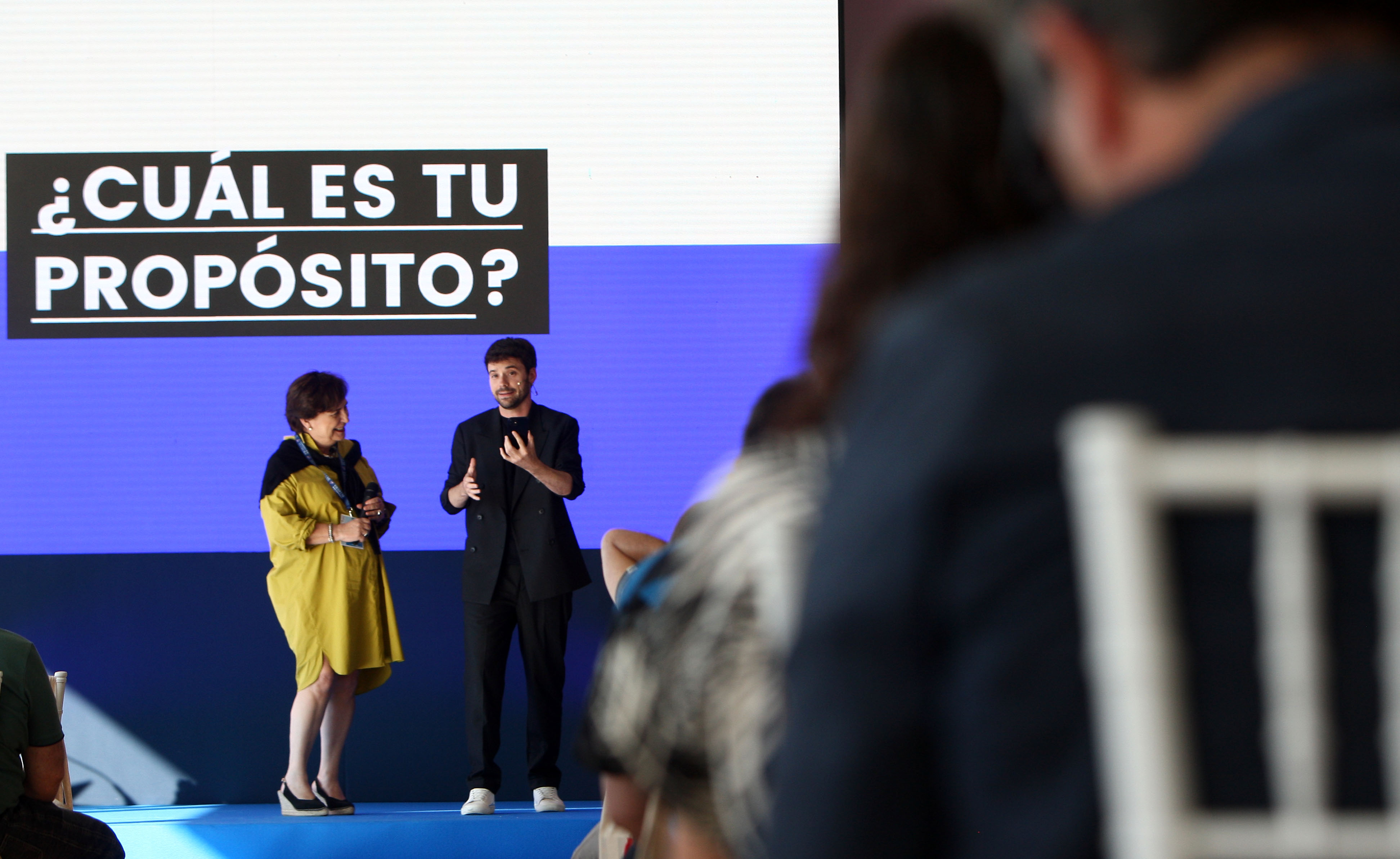 Javier Shalom en un evento sobre propósito